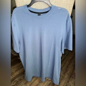 Lululemon Men’s Size L Zeroed In Short-Sleeve Shirt, Blue
